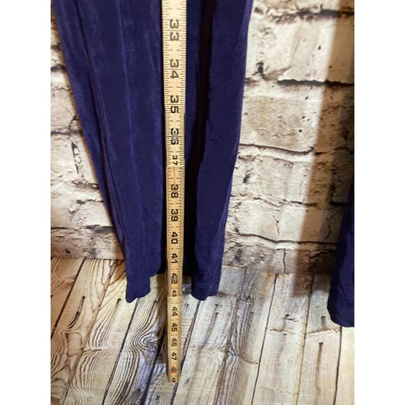 Chico's Slinky Pants Womens XXL Acetate Deep Purple Elastic Waist Ultra Stretch - Picture 11 of 15